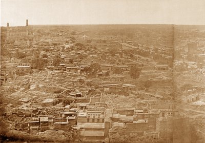 Panorama of MachiBoran, Lucknow by Felice Beato